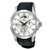 Bracelet de montre Seiko 5D88-0AA0 / SRX003P1 / 4A072JL Cuir Noir 21mm